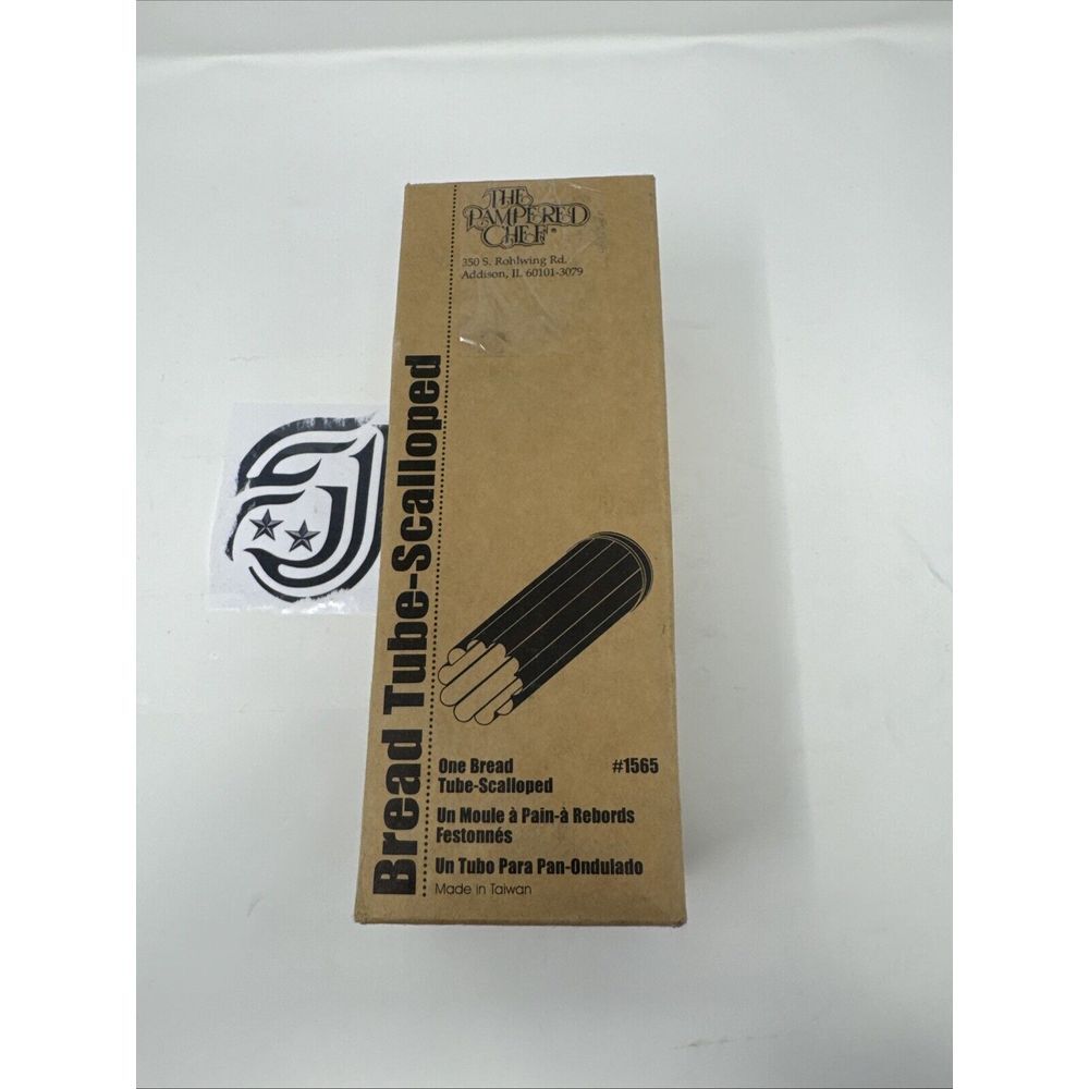 Pampered Chef Shaped Bread Tube Baking Pan Scalloped #1565 Tube-Scalloped